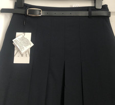 ZARA BOX PLEAT BELTED MIDI