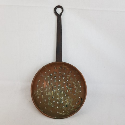 Brass and iron skimmer - skimmer, pan