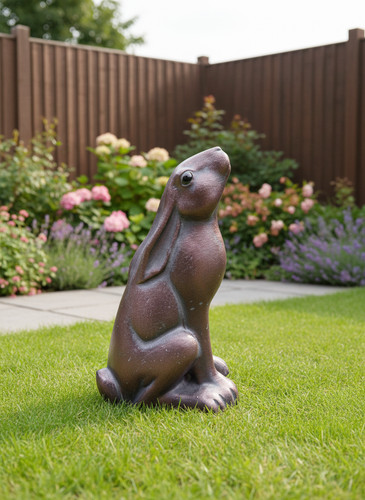 Moongazing hare garden - hare,
