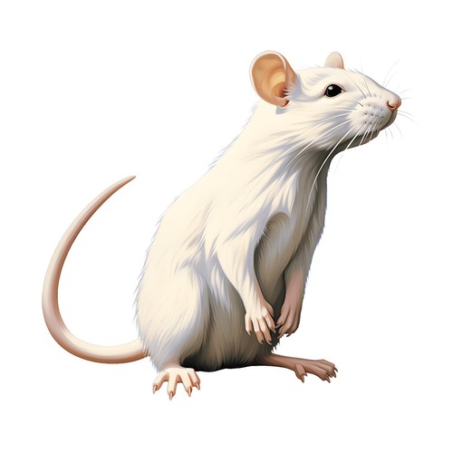 Sticker rat car - 6x,