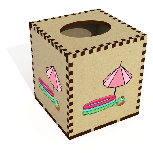 Paddling pool square tissue - pool',