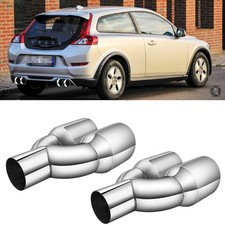 For Volvo C30 Pair 2.5" Inlet