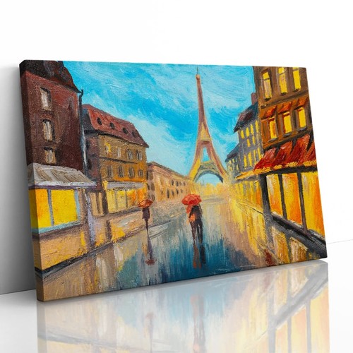 Eiffel tower paris - paris, oil