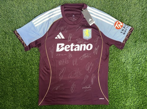 Genuine aston villa signed - villa,