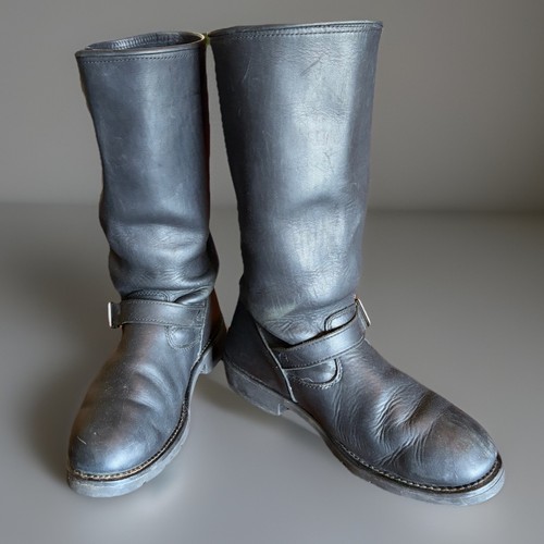 Tall engineer motorcycle - motorcycle, boots