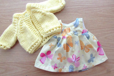 Dolls yellow dress - dolls, and