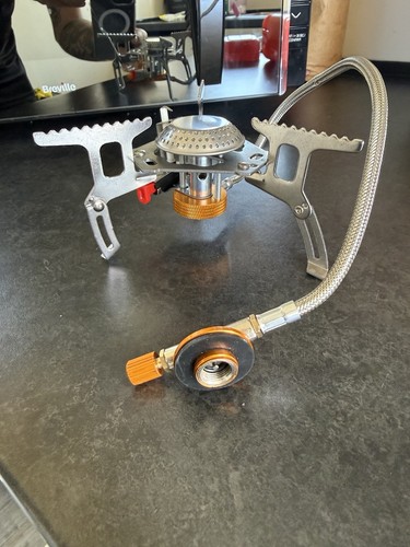 Portable camping gas stove - camping,