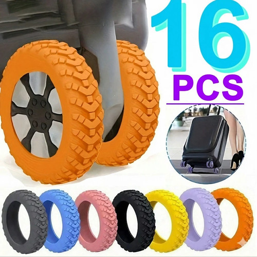 8pc silicone luggage wheel - luggage,