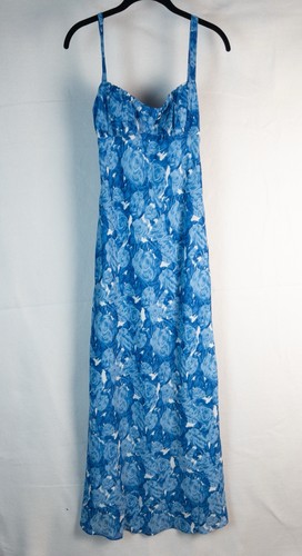 Billy blue floral maxi dress - j,
