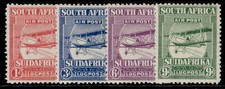 SOUTH AFRICA GV SG26-29, 1925 Air set, M MINT. Cat £45.
