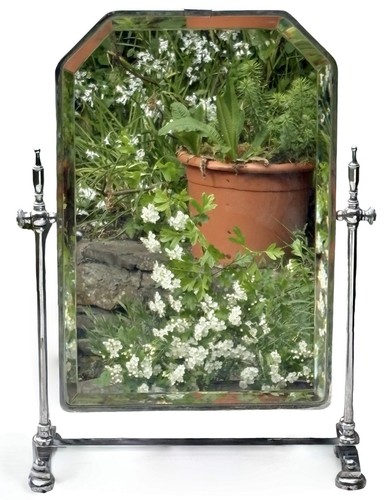 Art deco chrome dressing table - dressing,