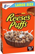 Reese puffs cereal large - reese's,