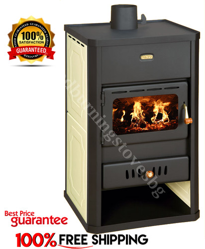 Wood burning stove back boiler - burning,