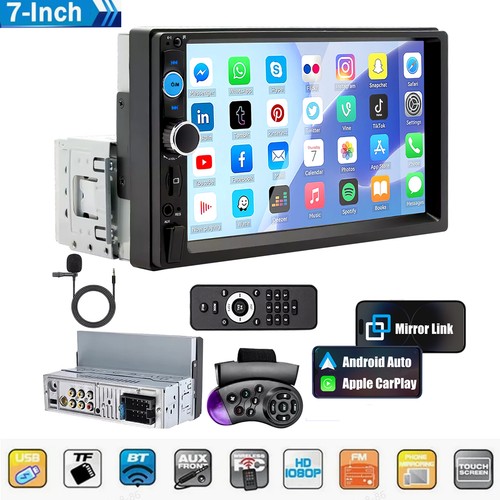 Single 1din touch screen - single, 7"1din