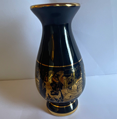 Vintage ceramic greek vase - greek,