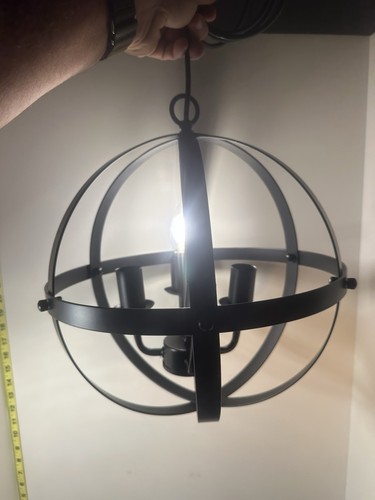 Modern black orb - modern, 12"