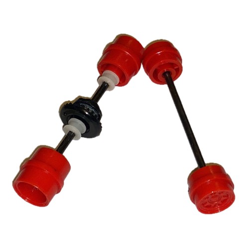 Scalextric red wheels with