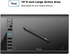 UGEE M708 Drawing Tablet 10x6in 3D Digital Graphics Design + Pen Windows + OS