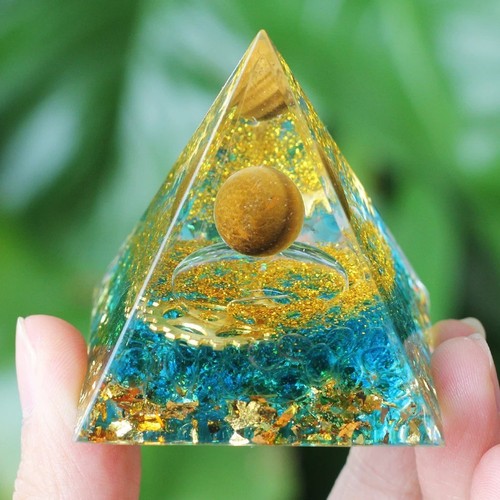 Orgonite pyramid amethyst - orgonite,
