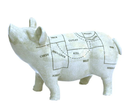 Ceramic pig ornament 32cm - ,