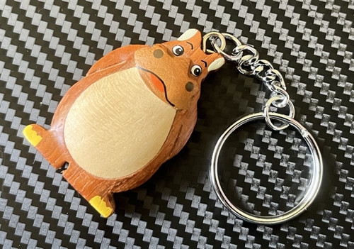 Vintage handmade wooden hippo - handmade,