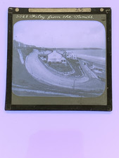 Filey from the Lands, old glass/ lantern slide/ photograph