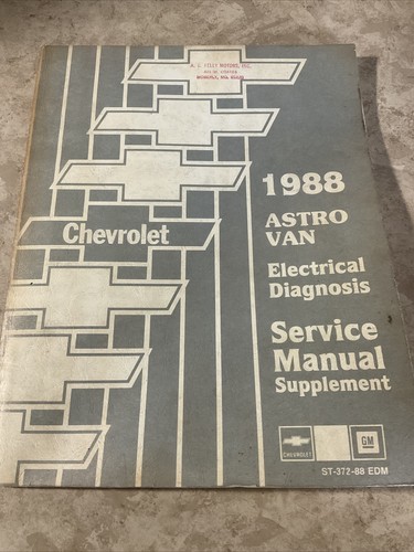 Chevrolet 1988 astro - chevrolet,