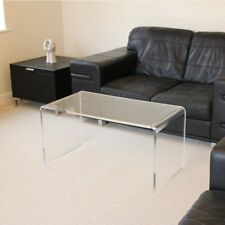 Minimal Coffee Table Clear Transparent Acrylic Plastic Living Room Garden