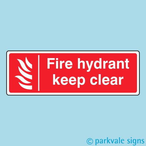 Fire hydrant keep clear - keep, signs