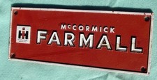 McCormick Farmall International Harvester Cast Iron 10" x 4" Plaque Sign