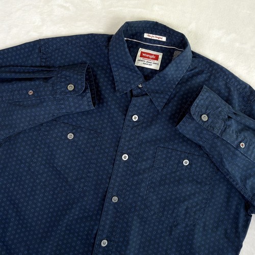 Wrangler shirt mens blue - shirt, m
