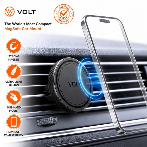 Magnetic car vent - vent, phone