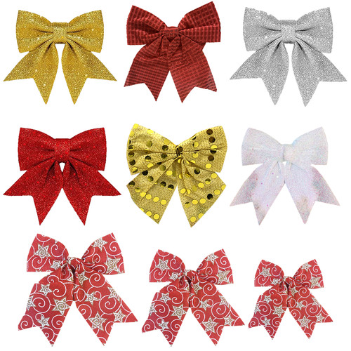 Christmas tree bows hanging - tree,