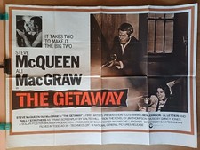 The Getaway - Steve McQueen Sam Peckinpah - Quad Cinema Poster