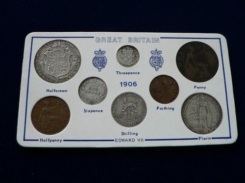 1906 edward vii coin - vii, set