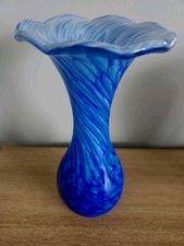 Alum Bay Glass Vase. Blue