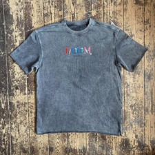 *CLEARANCE SIZE M* Doom Designer RIP Embroidered Enzyme T-Shirt