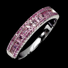 925 Sterling Silver Ring Pink