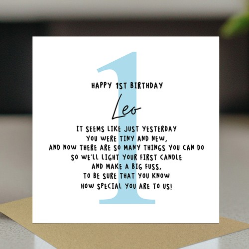 Personalised happy 1st - personalised,