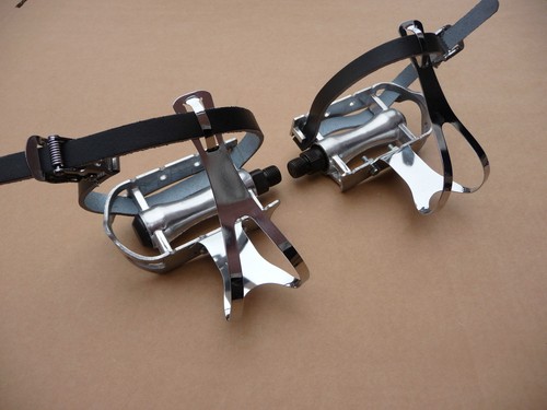 Retro pedals steel toe clips - pedals,