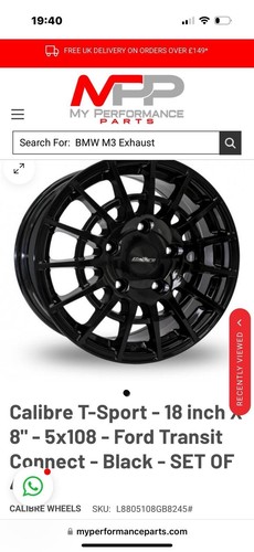 Alloy wheels calibre - 18",