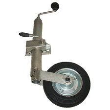 42mm TRAILER JOCKEY WHEEL - COMPLETE WITH CLAMP - 150kg CAR BOAT DOG BIKE QUAD