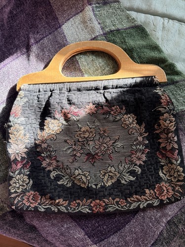 Vintage carpet bag purse - vintage,