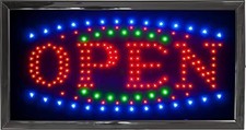 Bright Open LED Shop Sign