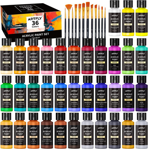 Artfly acrylic paint set - artfly,