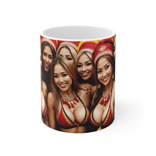 Colorful party girls - colorful,