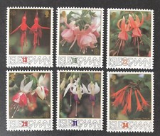 ISLE OF MAN IOM 1988 MNH BRITISH FUCHSIA SOCIETY SET - FREE UK P&P