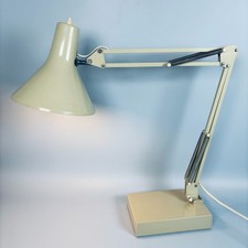 VINTAGE ORIGINAL ANGLEPOISE DESK TABLE LAMP ITALIAN EUROPE ARCHITECT 1970S CREAM
