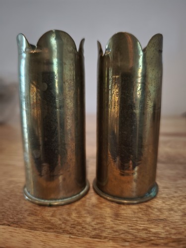 Wwi trench art brass shells - trench,