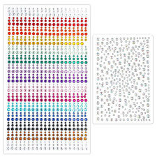 Face Gems Stick On 3D Jewels Festival Body Bling Crystals Tattoo Rhinestones Eye